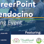 career point mendocino hiring event june 4th 10 am - 1 pm featuring Northbrook healthcare center and ukiah post acute