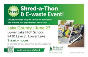 Free Shred-a-Thon & E-waste event banner