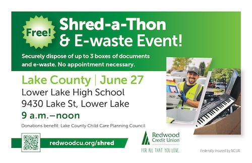 Free Shred-a-Thon & E-waste event banner